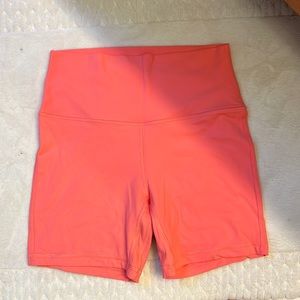 Raspberry cream Lululemon align shorts size 8 , 6” inseam